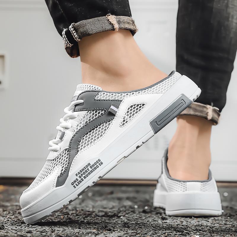 Pánské sportovní boty, letní boty s otevřeným zádovým výstřihem, ležérní sandály, tenisky, dřeváky, boty pro studenty, nadměrné pantofle