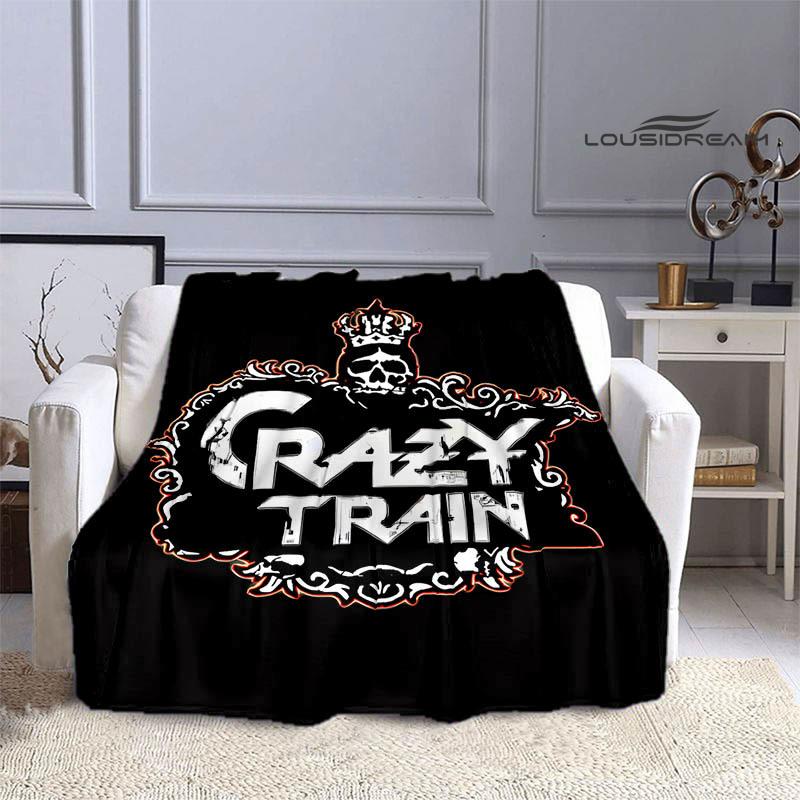 Ozzy osbourne printed blankets picnic blanket Warm Flannel blankets Soft and comfortable blanket bed linings Birthday Gift