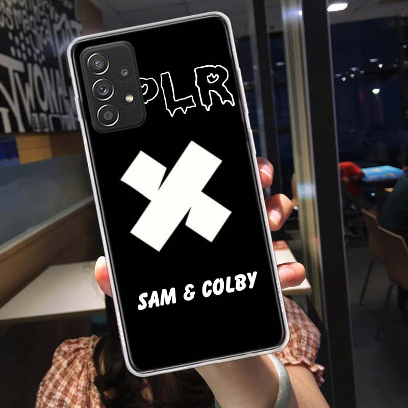 Sam and Colby XPLR Phone Case for Samsung A54 A57 A37 A17 A14 A15 A12 A24 A34 A55 A35 A25 A52S A07 A05S A04S A22 A32 A72 Galaxy