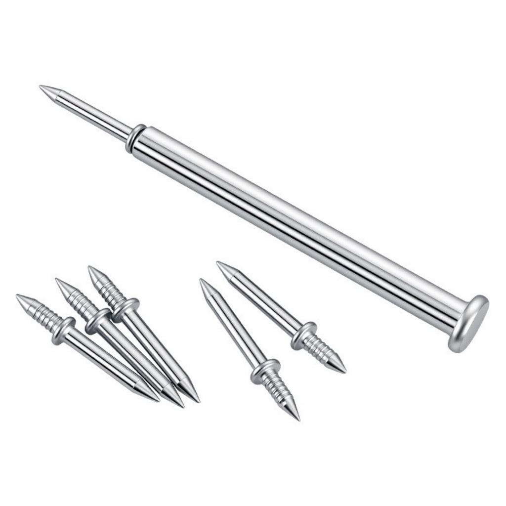 Heavy Duty Galvanized Invisible Fasteners Two Way Headless Nails for Baseboards & Woodworking No Track Left After Removal