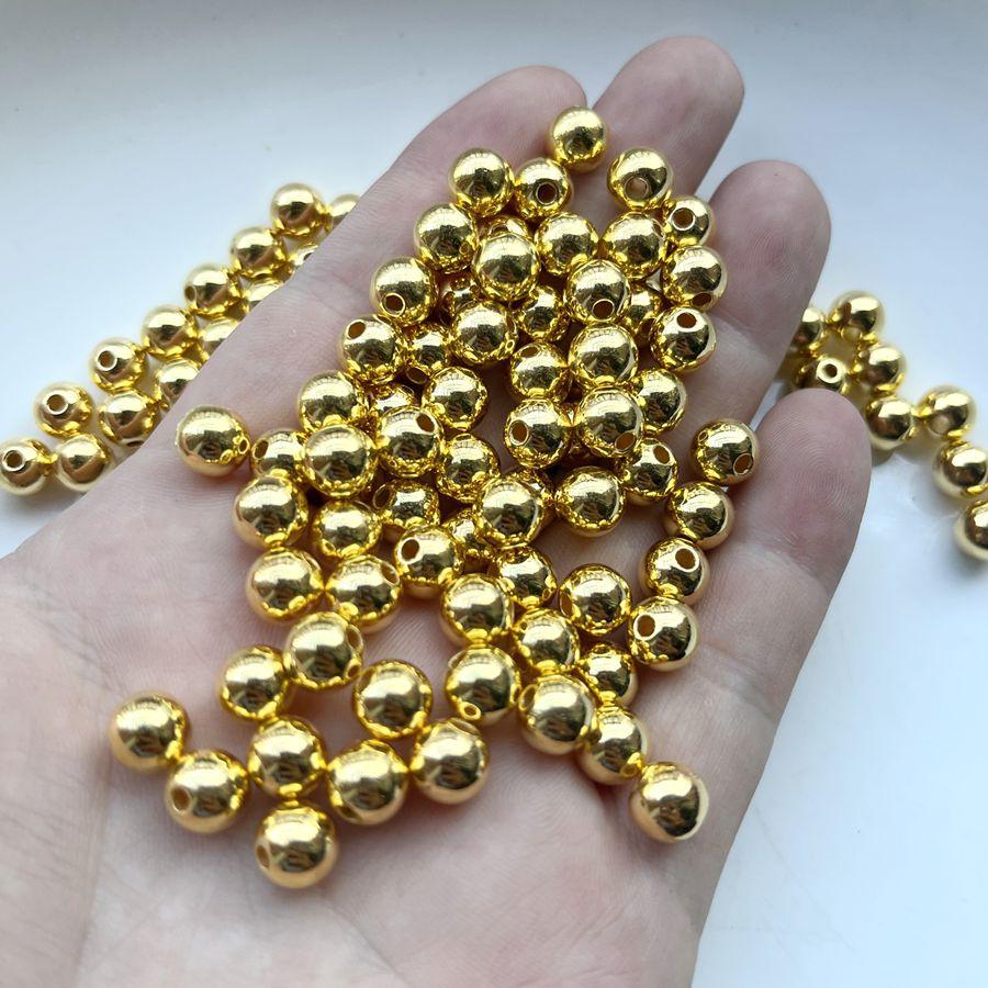 100 třpytivých 8mm korálků vhodných pro DIY výrobu šperků, ruční výrobu, sváteční dekorace, ozdobu šatů