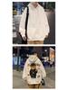 Men's Plus Size Fleece-Lined Hooded Sweatshirt - Autumn/Winter Trendy American Style Jacket