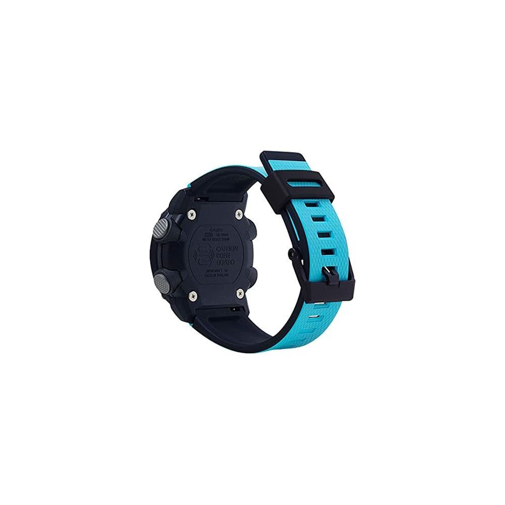 Casio G-Shock GA-2000 Series Men's Watch Carbon Core Guard Black Blue Interchangeable Band GA-2000-1A2
