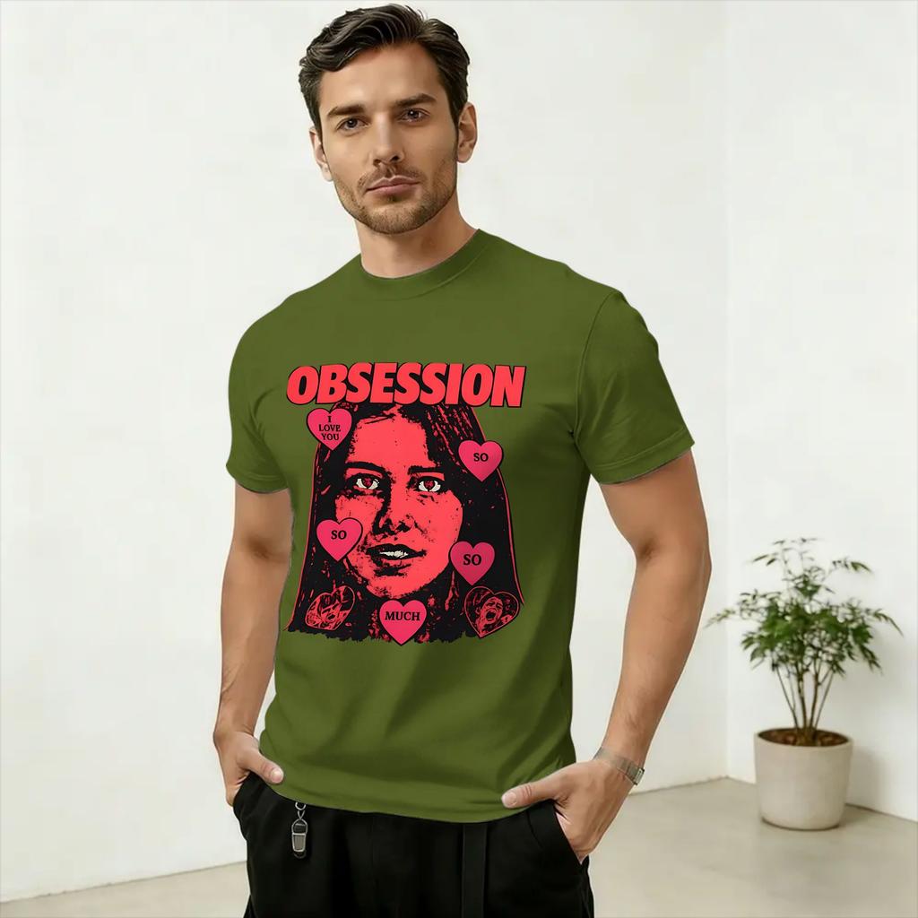 Obsession Movie 2026 T Shirt Unisex Pure Cotton Humorous TShirts Round Neck Tee Shirt Short Sleeve Clothing Adult
