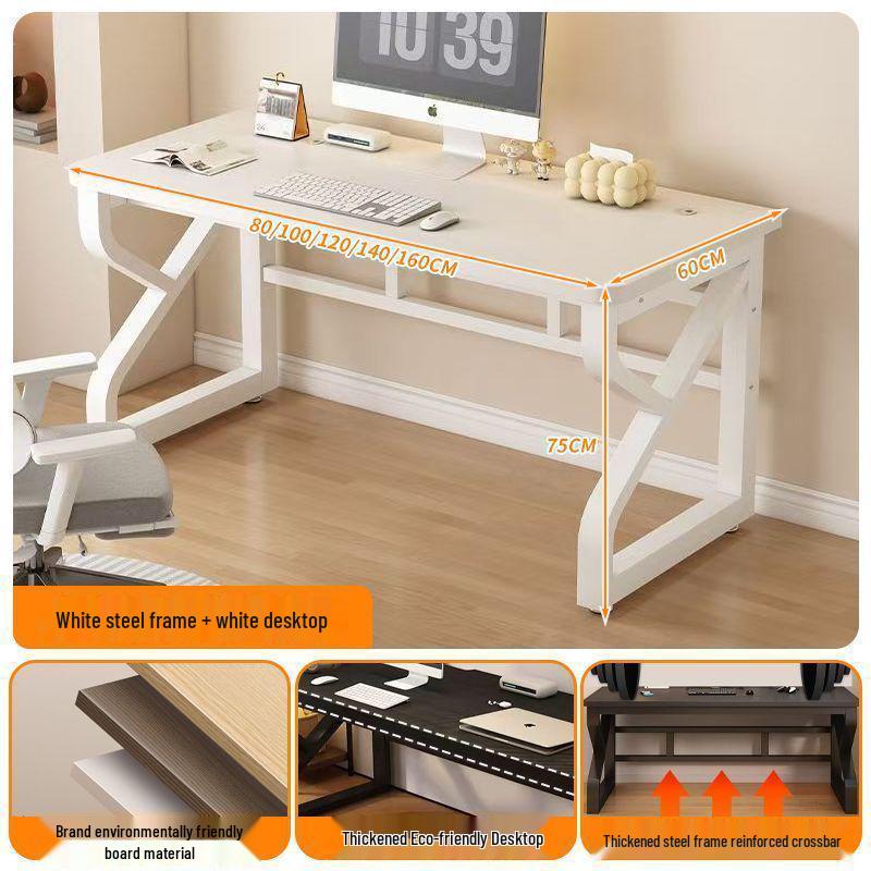 Modern Solid Wood Computer Desk for Home & Office
