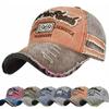 Men Women WASHED DENIM Vintage Baseball Hats Distressed Faded Cap Embroidery Baseball Caps Sunscreen Hats