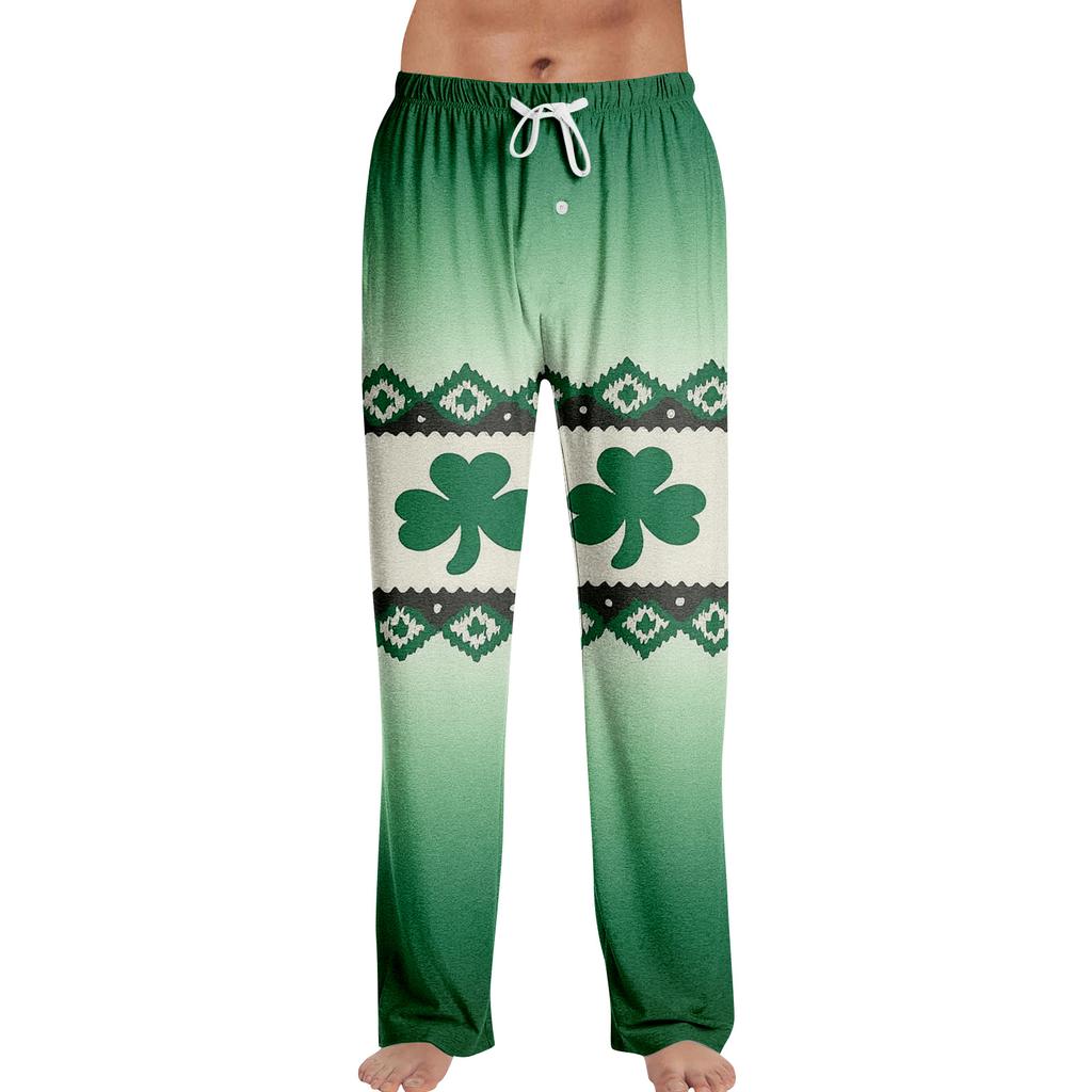 Men's St. Patrick's Day Print Home Sleep Pants