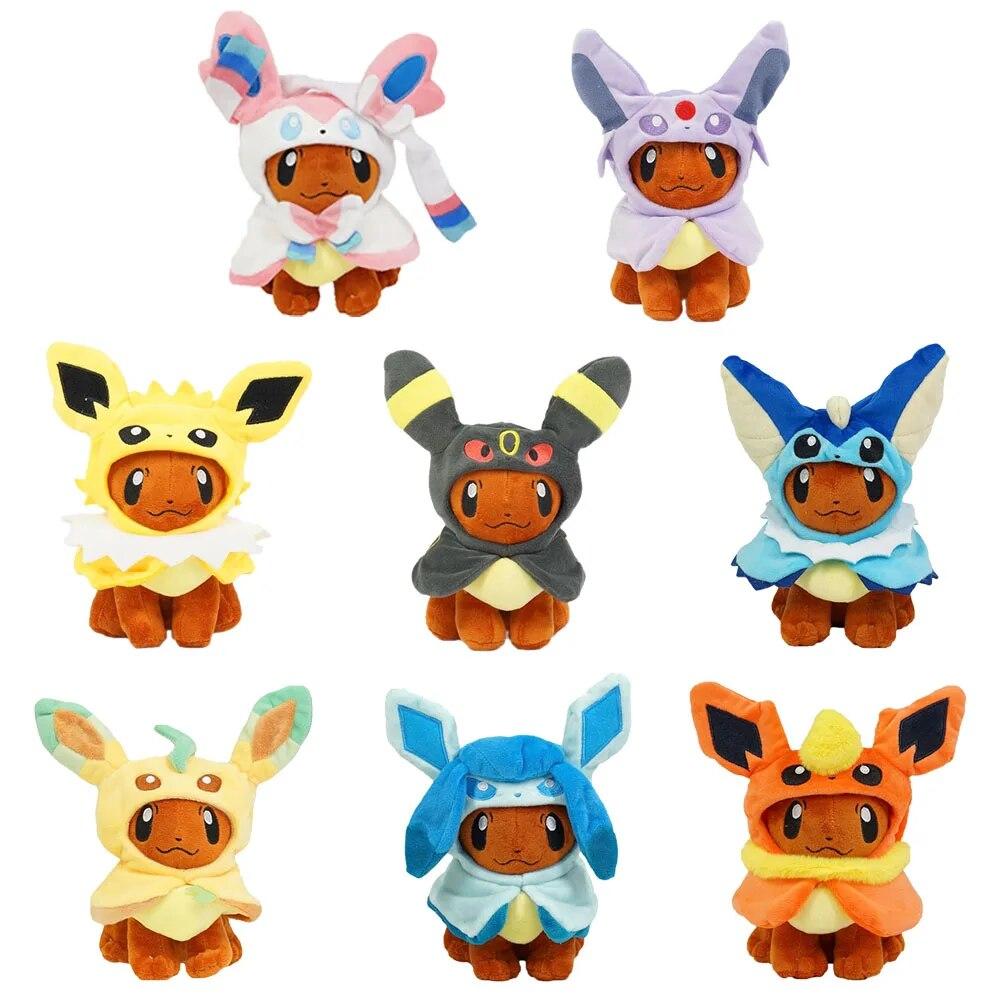 Eevee Cos Umbreon Espeon Jolteon Flareon Glaceon Vaporeon Sylveon Leafeon Peluche Morbido Cartoni Animati Collezione All Star