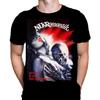 Wild Star Hearts NEKROMANTIK Mens Tshirt Halloween Gothic Horror Movie Print, Black Graphic T-Shirt, Film Poster Tee