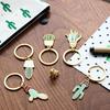 Stationery Lovely Cactus Plant Key Ring Creative Giant Meng Key Buckle Cartoon Pendant