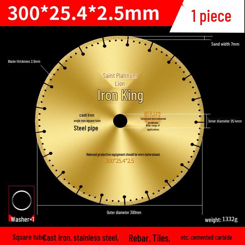 Diamond Cutting Disc for Metal, Alloy, Stainless Steel, and Iron - Angle Grinder Saw Blade