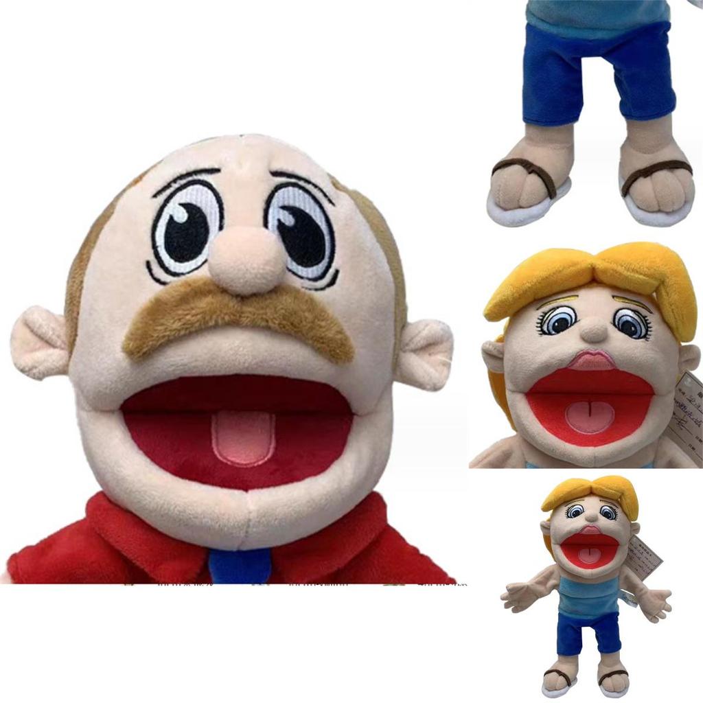 Funny Cartoon Open Mouth Boy Hand Puppet Plush Toy For Parent-child Interaction And Early Education Gift Characters)