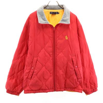 90s Old Quilted Jacket L Red Men's Used
