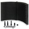 Foldable Soundproofing Microphone Isolation Shield for Vocal Recording and Broadcasting (26cm X 11cm X 2 Sheets) Reflection Filter Microphone