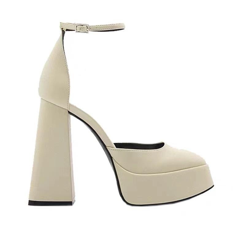 Summer Yuanpai women's shoes autumn new Mary Jane thick heel single shoes Barbie shoes waterproof table