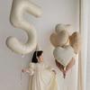 40-Inch Cream Number Balloon for Kids' First Birthday Party Decoration