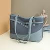 Large Capacity Handbag Women's Color Contrast Shoulder Underarm Bag Commuter Tote Bag