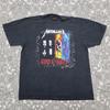 Vintage Metallica Guns N Roses T Shirt Mens Womens Tees Top 1990s Usa Tour Band Graphic Print