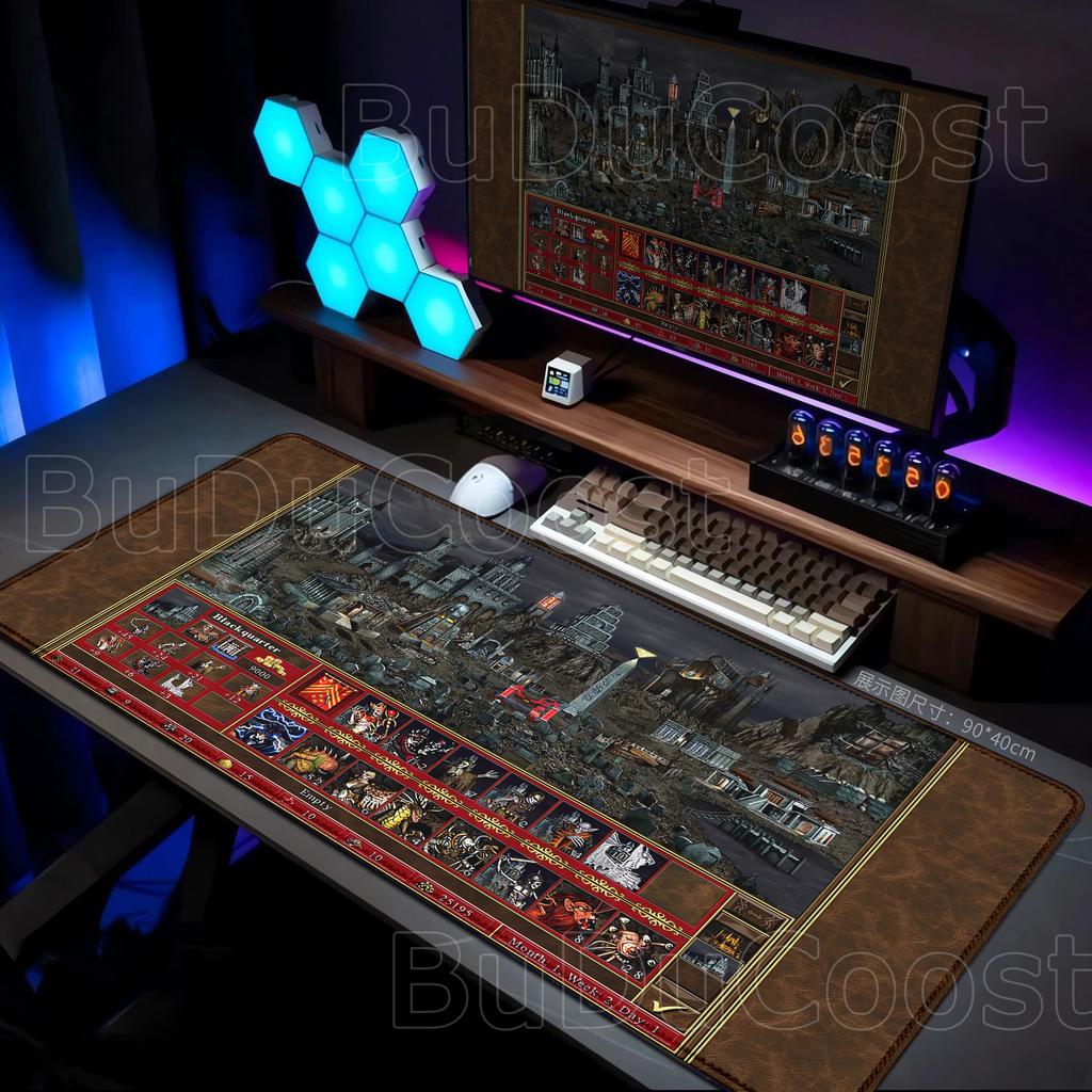 Anime Heroes of Might and Magic 3 Map Laptop Accessories Mouse Pad Gaming Laptops Keyboard Mat Desk Protector Deskmat Gamer Mats