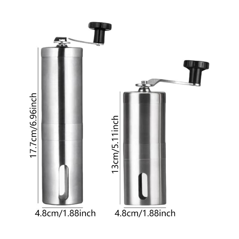 Efficient Manual Coffee Grinder Rusts Resistant Stainless Steels Espresso Grinding Machine for Home and Office Use