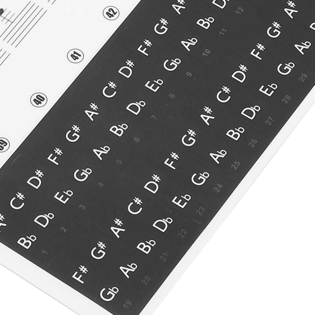 Piano Sticker Electronic Piano Removable Keyboard PVC Adhesive Staff Intonation Labels