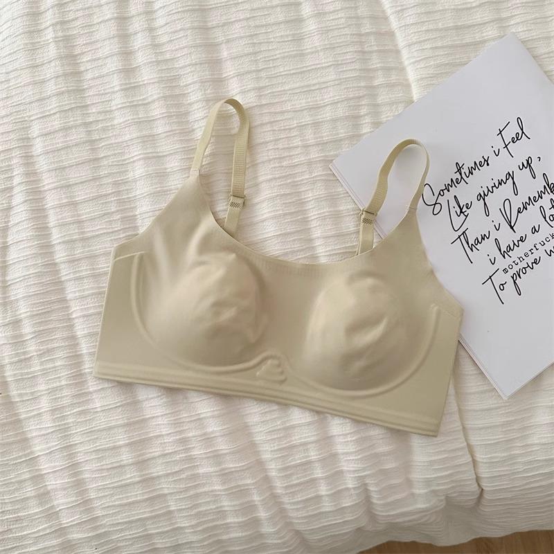 Large breasts show small underwear for women's summer ultra-thin upper support to prevent sagging, soft support for secondary breasts, invisible