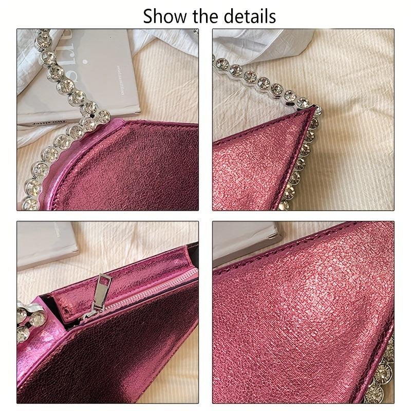 Chic Heart-Shaped Evening Purse for Women Stylish Clutch for Weddings And Parties, Mini Heart-Shaped Bag, Elegant Handbags for Events And Prom