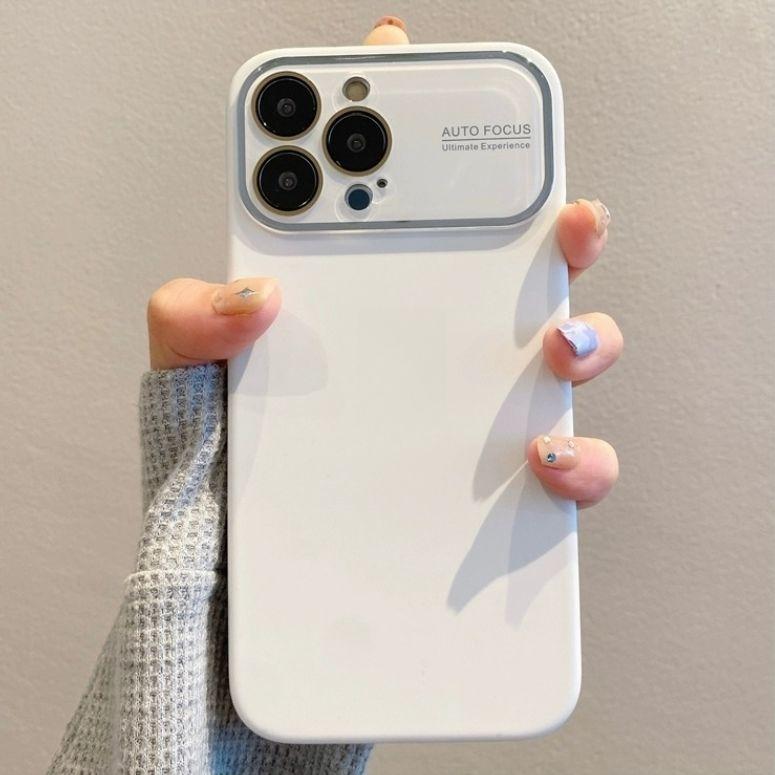 

Силиконовый чехол для iPhone 15 ProMax - жидкий силиконовый чехол для iPhone с большим окном, устойчивый к падениям для Apple iPhone 15/14/13/12/11/XS Apple 14Promax белый