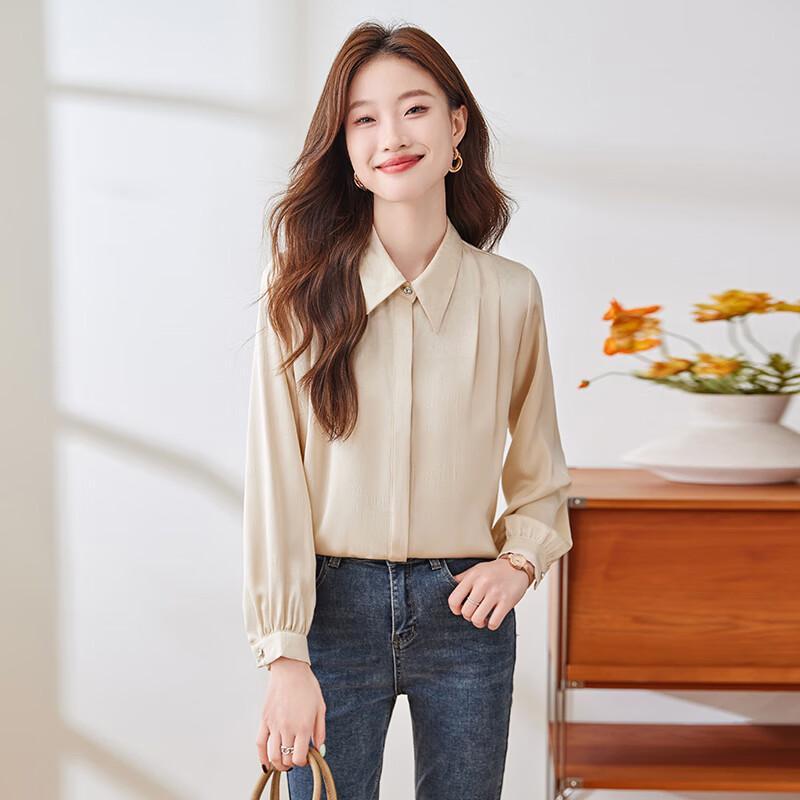 Women's Elegant Wrinkle-Free Long-Sleeve Shirt