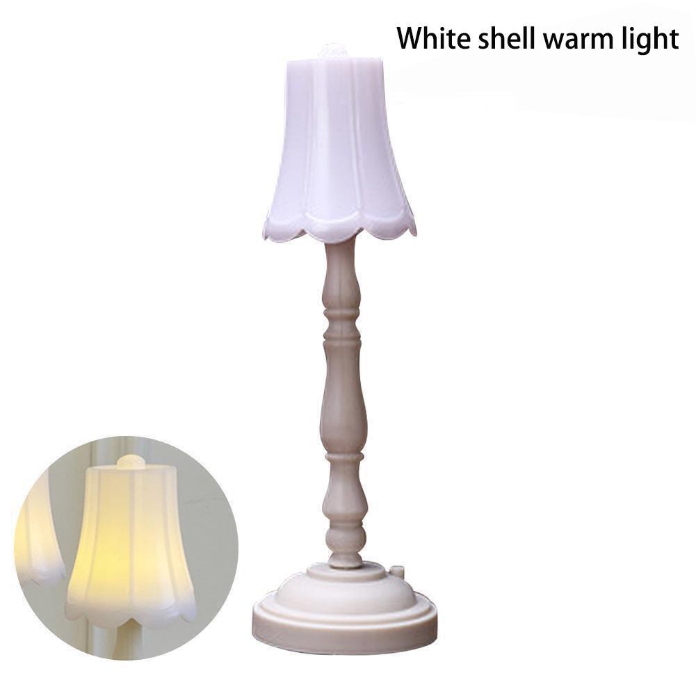 PDTO Mini LED Night Light Retro Style Table Bedside Lamp Small Desktop Decoration