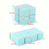 Macaron Color Series Multicolor Infinity Cube Toy, Abs Resin Magic Cube For Anxiety Reduction, Assorted Colors