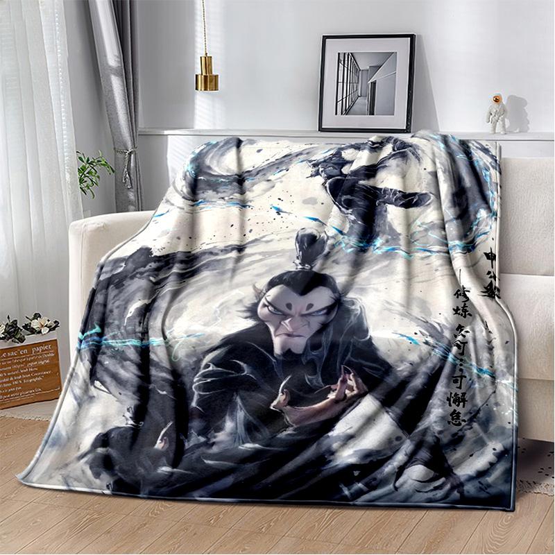 Nezha Flannel Office Student Nap Blanket: Winter Air Conditioning Sofa Picnic - Soft and Cozy Shawl Wrap