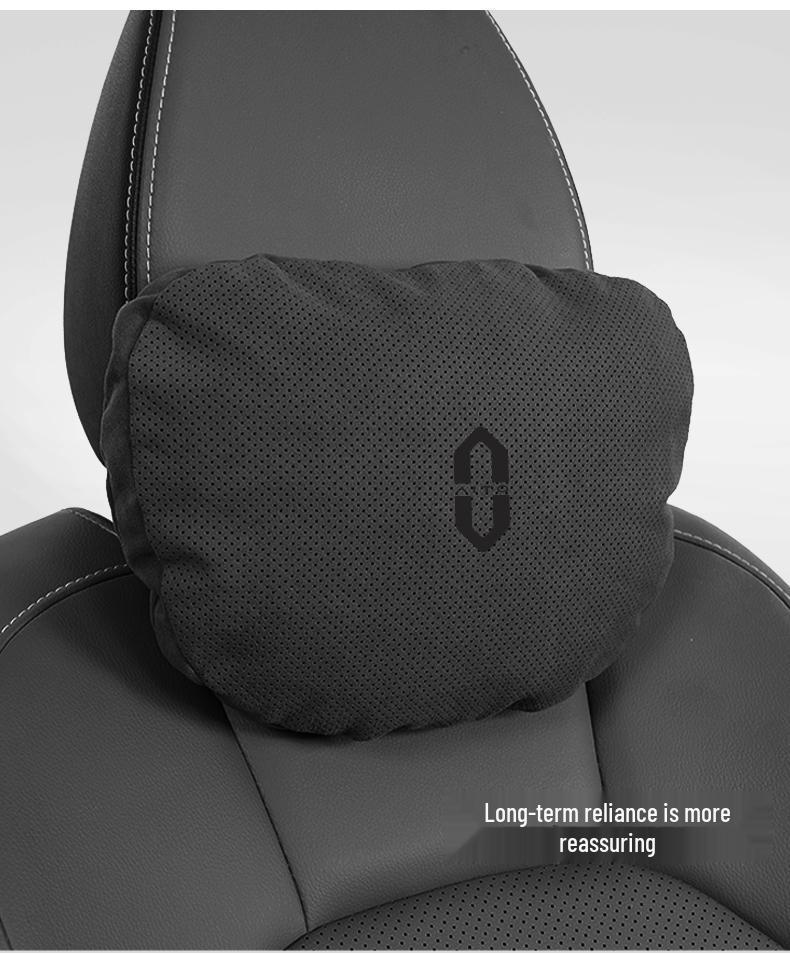 Huawei AITO M5 Car Seat Suede Lumbar Support & Neck Pillow