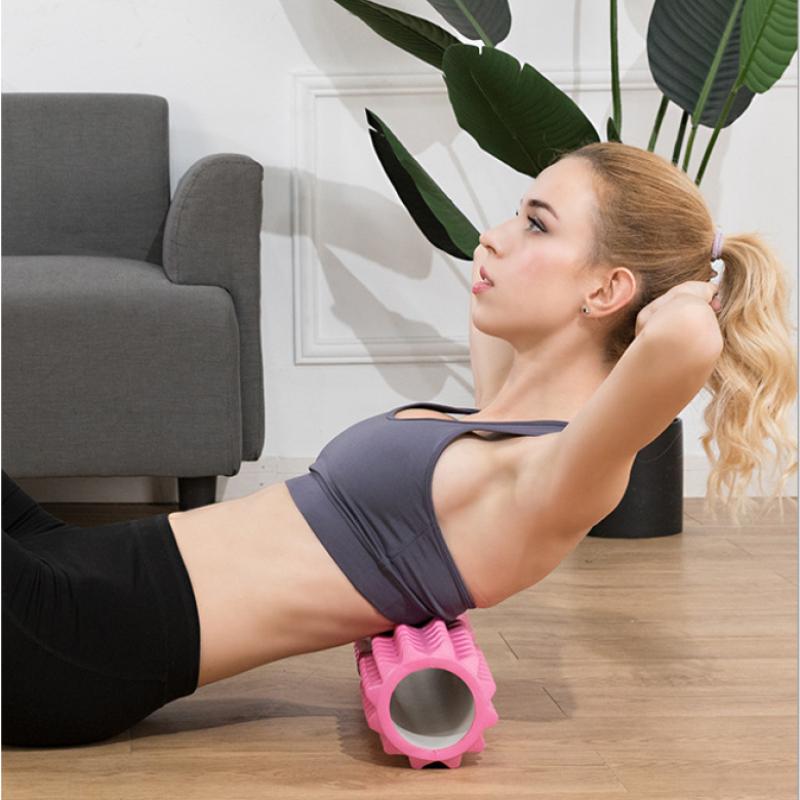 Hollow EVA Yoga Roller Yoga Massage Column Block Fitness Pilates Gym Muscle Back Stick Body Relax