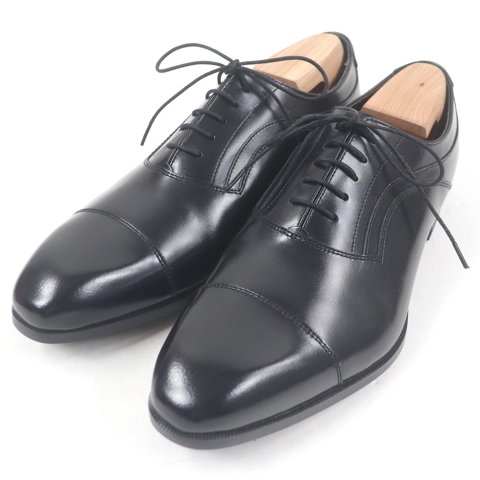 Pristine REGAL Dress shoes Cap toe straight tip black leather mens 25 Used