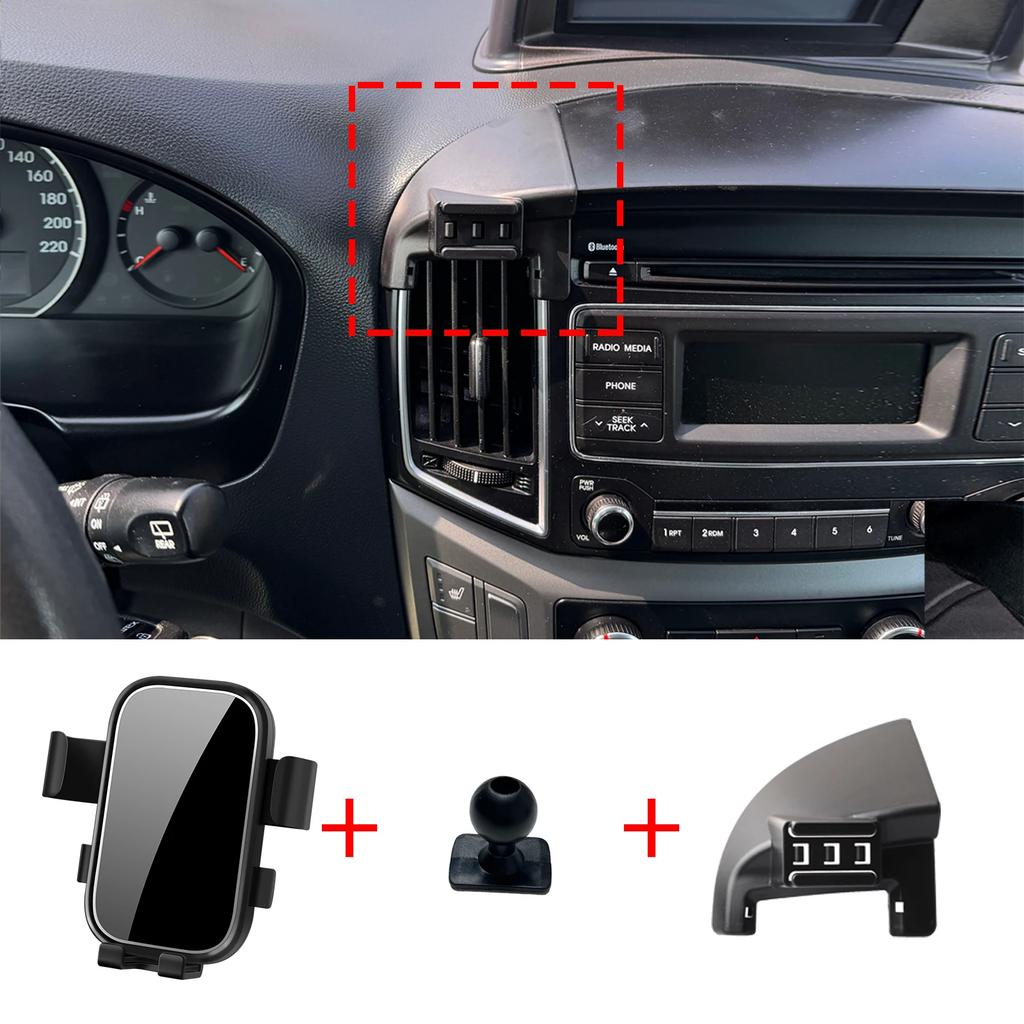 Support de téléphone pour tableau de bord, sur mesure, sans perçage, pour Hyundai Grand Starex / H1 LHD 2013-2018 2019 2020, accessoire de voiture