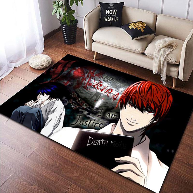 Death Note Gebied Tapijt Grote Tapijt Tapijt Voor Woonkamer Kid Slaapkamer Decoratie Kinderen Spelen Floor Mat Comic Anti-Slip