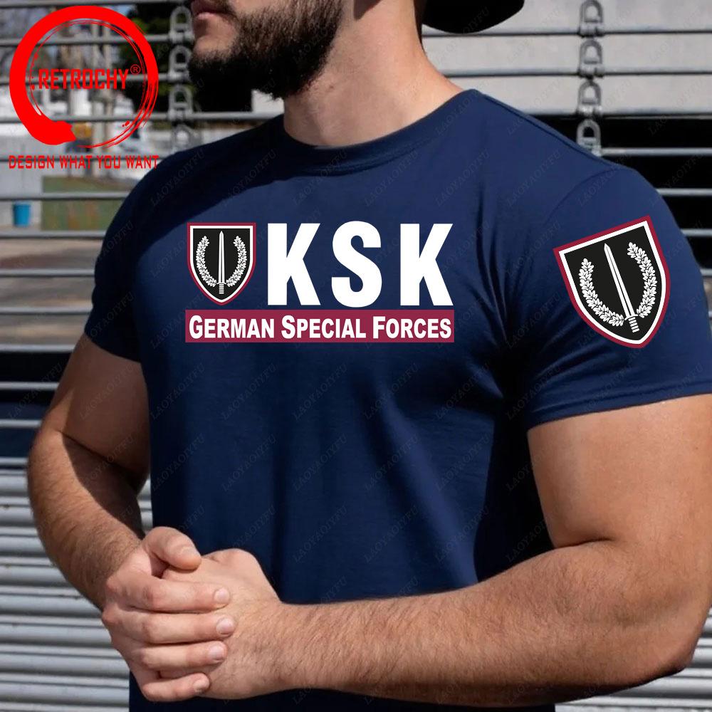 Komunisexdo Speciální síly Ksk Gerunisex Armádní speciální síly Tričko Gerunisexy Vojenská zelená Tričko Unisex Unisex Stylové Základní tričko