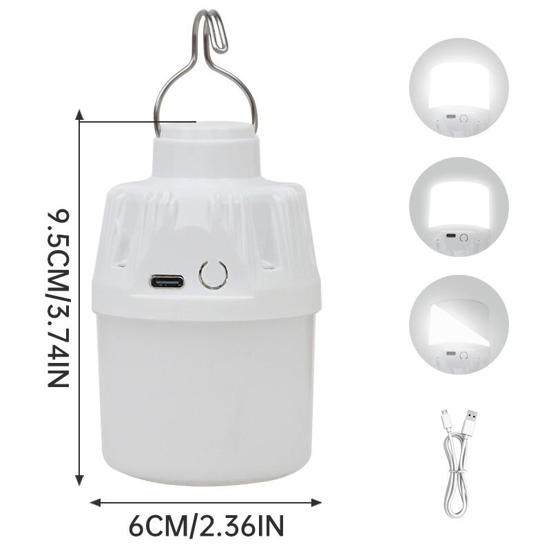 USB Rechargeable Camping LED Lantern 3 Lighting Modes Emergency Lamp Portable Night Light for Long Road Trips RV Use