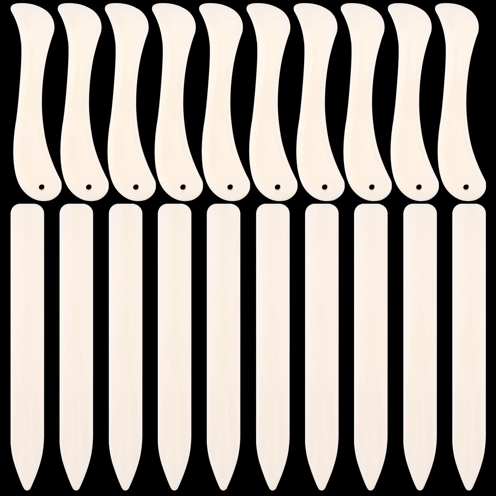 

20 шт. Инструмент для фальцовки кости, Пластиковый инструмент для фальцовки кости, Инструмент для биговки, складывания и фальцовки для бумажного ремесла, скрапбукинга, для бумаги, кожи белый