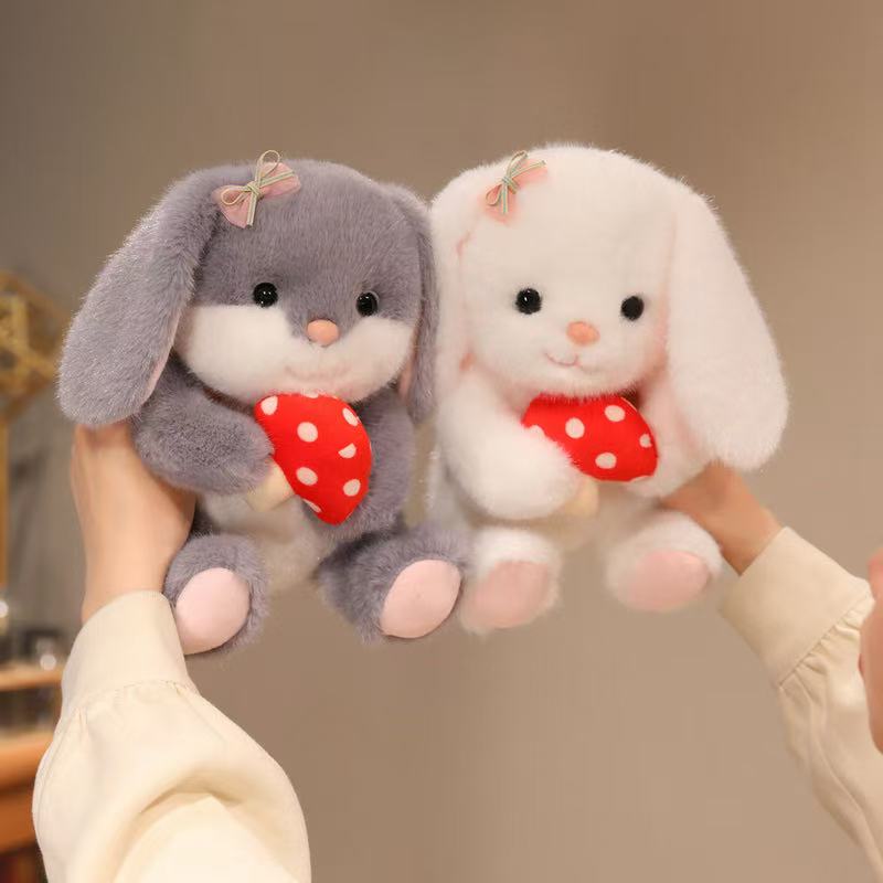 Newest Mushroom Rabbit Mushroom Green Plant Kawaii Plush Toy Figure Doll Cartoon Anime Cute Kids Birthday Holiday Gift Doll