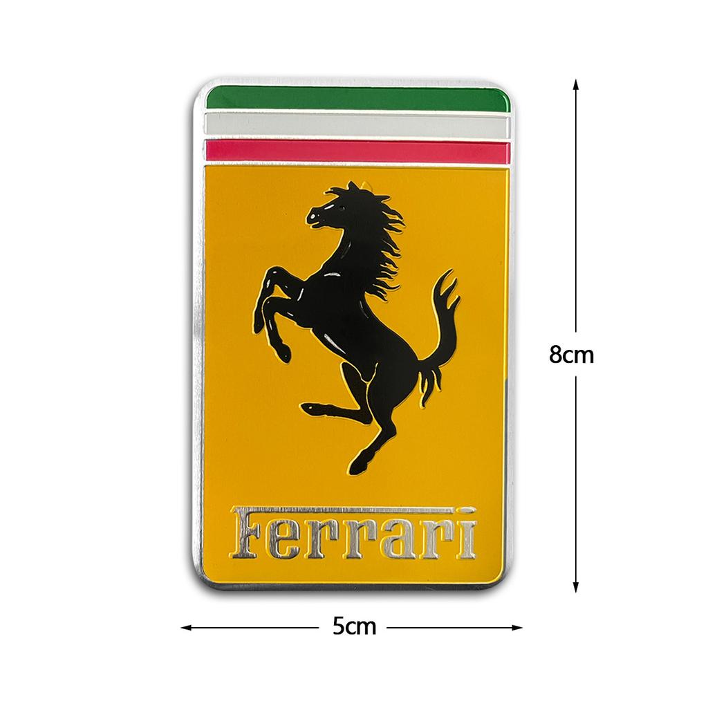 Aluminum Badge Sticker Body Trunk Window Decoration Decal For Ferrari 599 F12 Berlinetta 812Superfast Portofino Roma Purosangue KL8