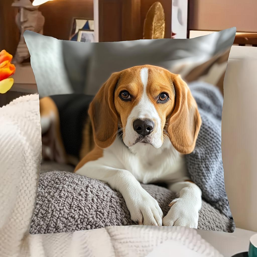 Short Plush Material Pillowcaseadorable Animal-Printed Cushion Covers For Every Taste! Sofa Seat Mattress Cover,Home Decoration