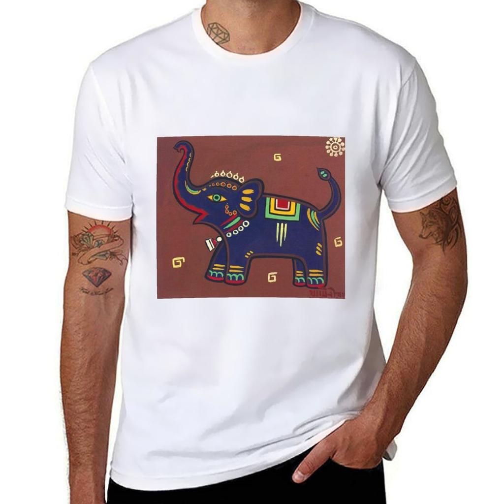 Jamini Roy Painting Elephant TShirt Cool Feeling Summer Tee Shirt TShirt