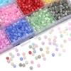 380pcs/lot 4mm Colorful Cat Eye Glass Beads Loose Spacer Round Beads For Jewelry Making DIY Charms Bracelet Necklace Wholesale
