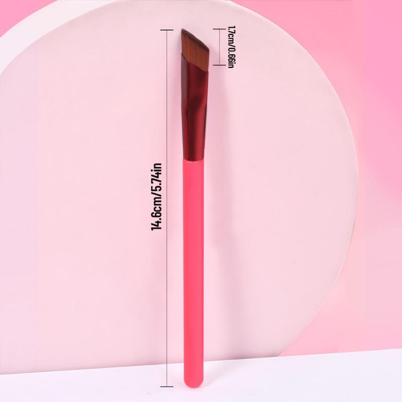 2Pcs Angled Eyebrow Makeup Brushes 2 Ended Applicator for Defined Brows and Eyeliners Gentle on Skin Travel Friendly Design