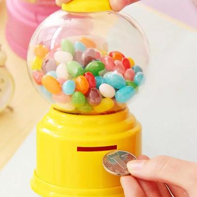 Schattige snoep mini snoepmachine bubbel speelgoed dispenser spaarpot kinderspeelgoed magazijn