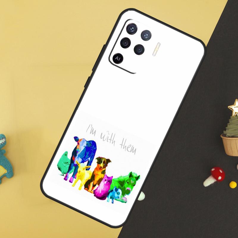 LOVE VEGGIE Vegetarian Quotes VEGAN Case For Oppo A58 A78 A98 A18 A38 A74 A94 A54 A15 A17 A57 A6 A5 Pro A16 A76 A96 A40 A60 A80