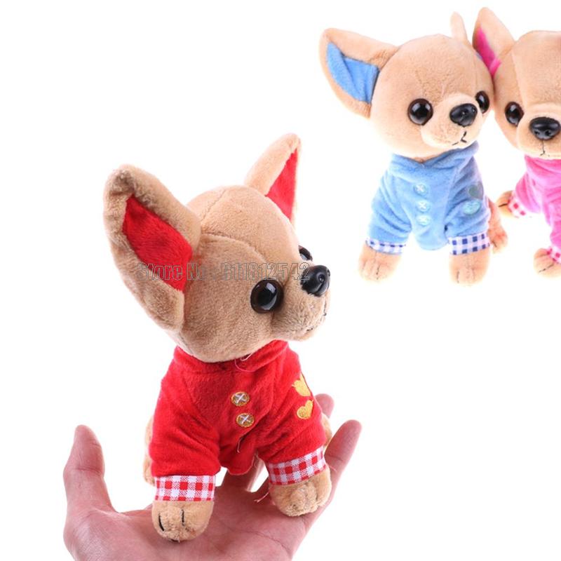 17cm Niedlicher Chihuahua Hund Plüsch Stofftier Hund Puppe Kinder Geschenk Kinderspielzeug