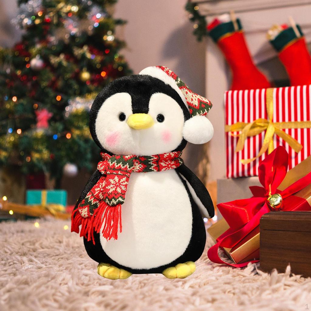 Penguin Plush Toy Cuddle Baby Shower Gifts Holiday Christmas Home Decoration for